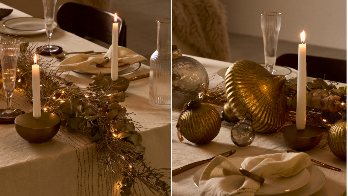 Dos centros de mesa de Navidad preparados por un experto en decoración