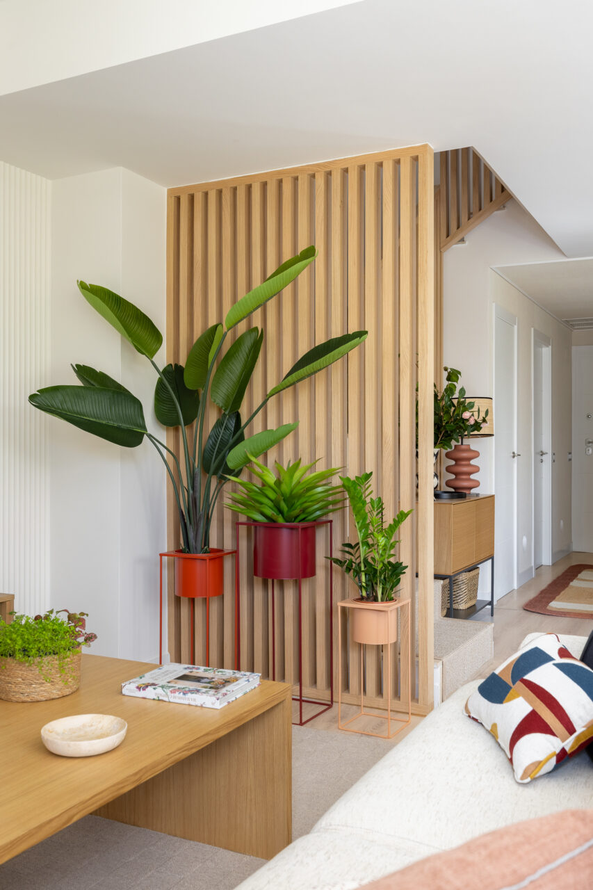 Salón en vivienda de Colmenar Vieja con interiorismo de María del Valle.